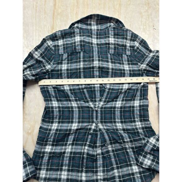 Vintage Elizabeth and Jainey Women's Multicolor Plaid Button Back Unique - Picture 8 of 8